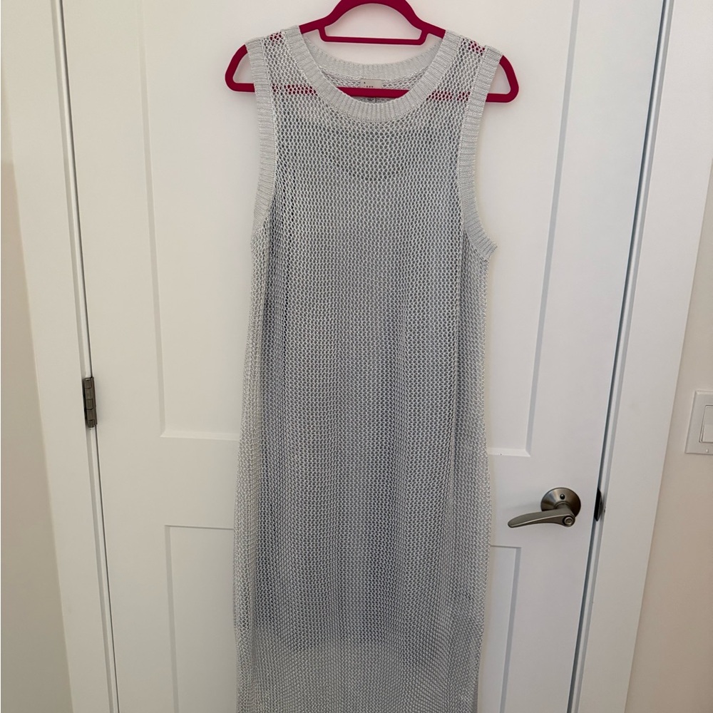 a new day Light Gray Sleeveless Midi Dress